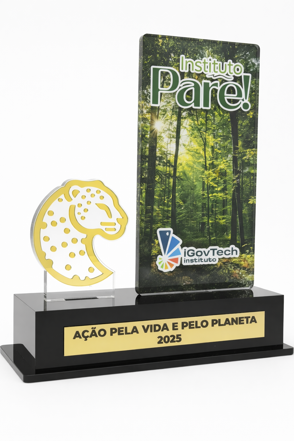TROFÉU ACRILICO - ONÇA PINTADA