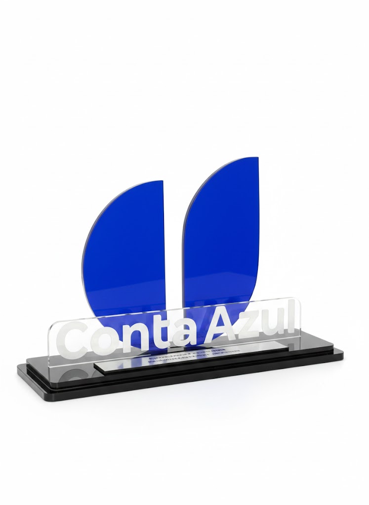 TROFÉU ACRILICO - CONTA AZUL