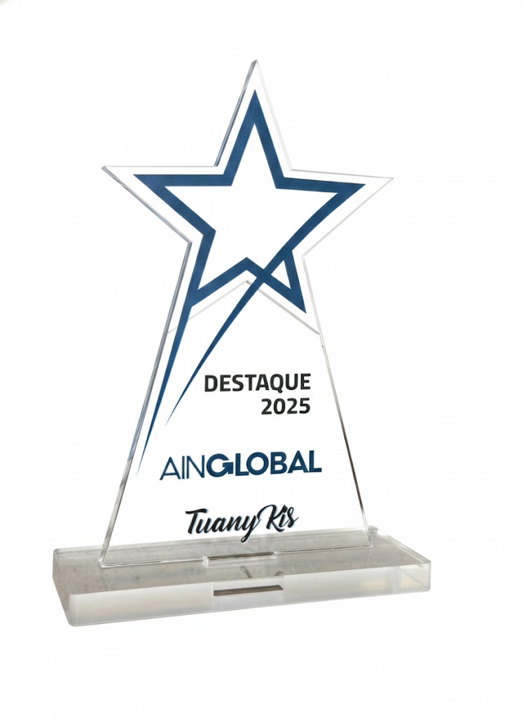 TROFÉU ACRILICO - ESTRELA AINGLOBAL