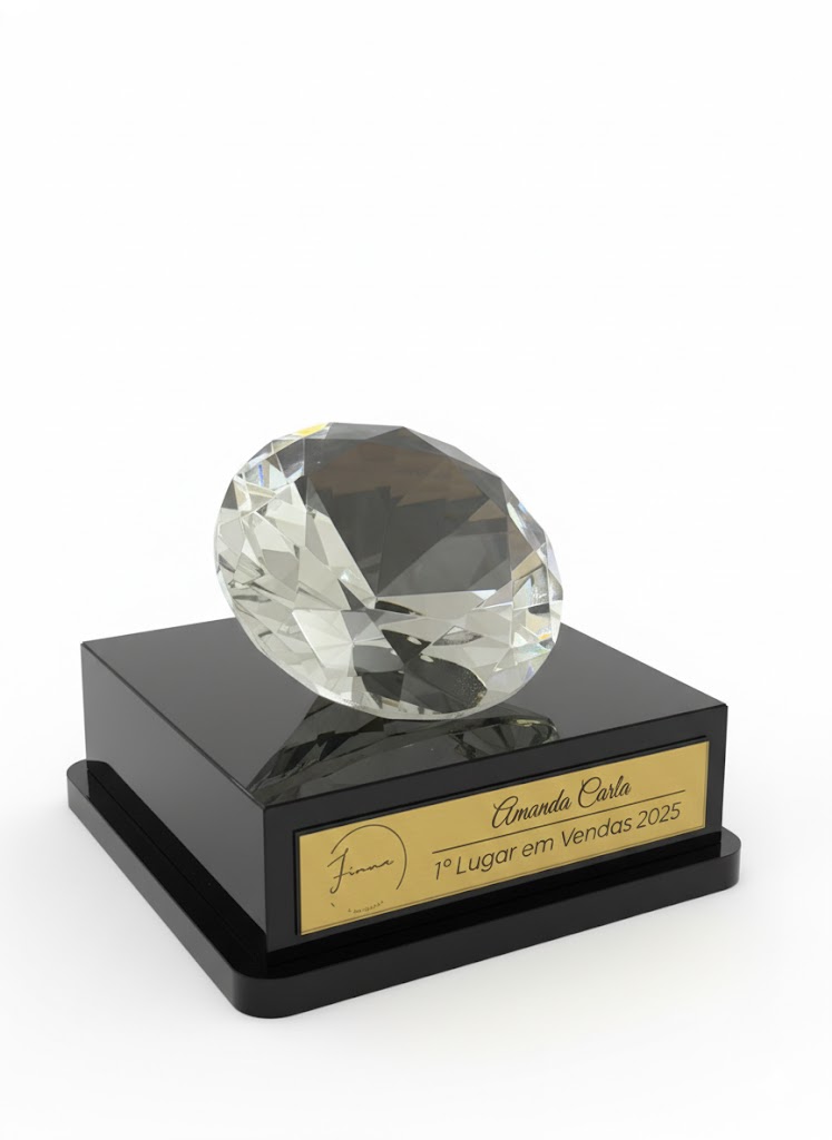 TROFÉU ACRILICO - DIAMANTE