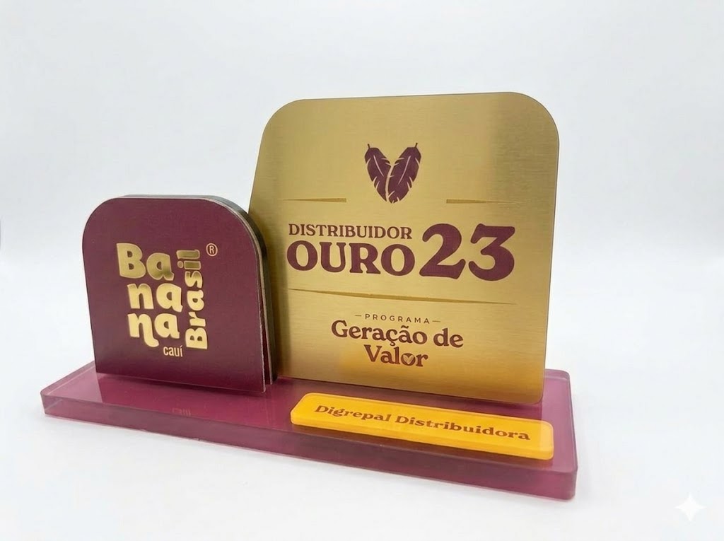 TROFÉU ACRILICO - BANANA BRASIL